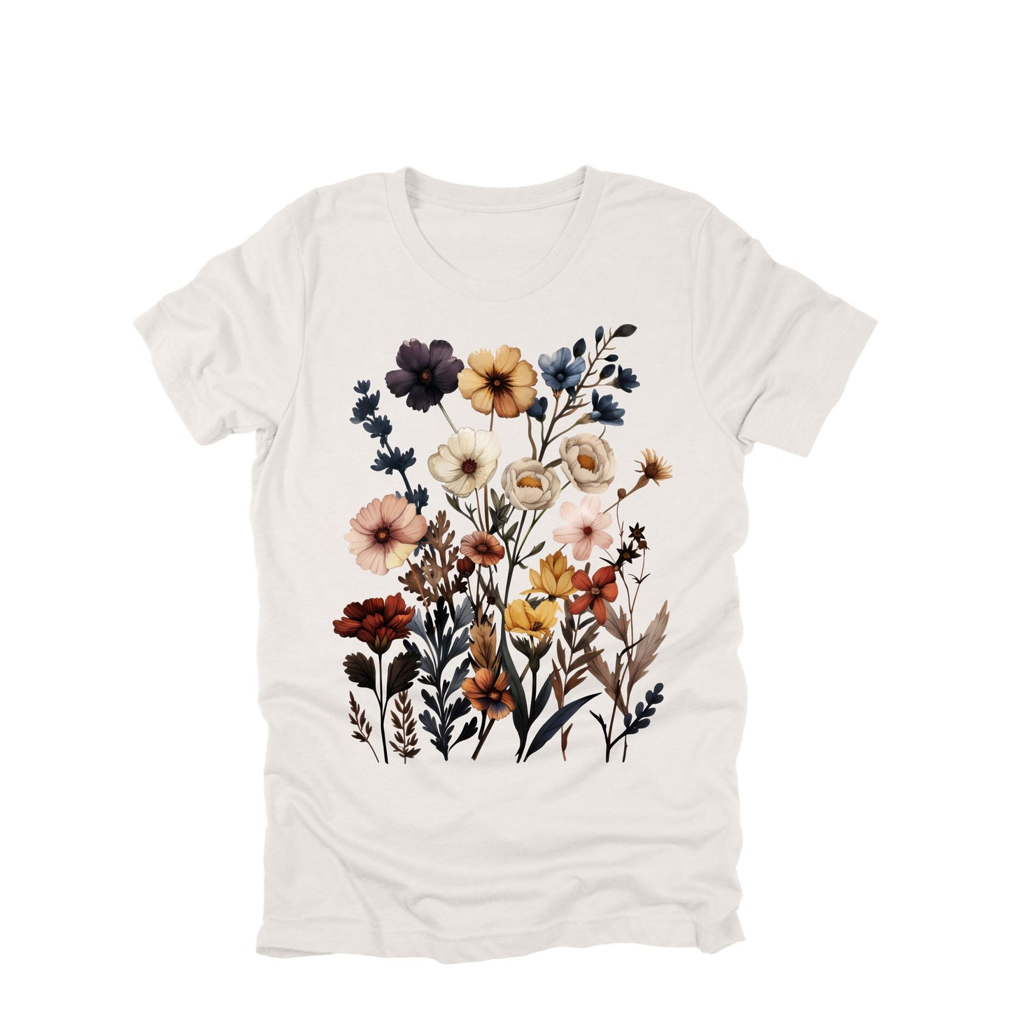 Wildflower Shirt Vintage Floral T-Shirt Botanical Flower Tee Cottagecore Nature Shirt