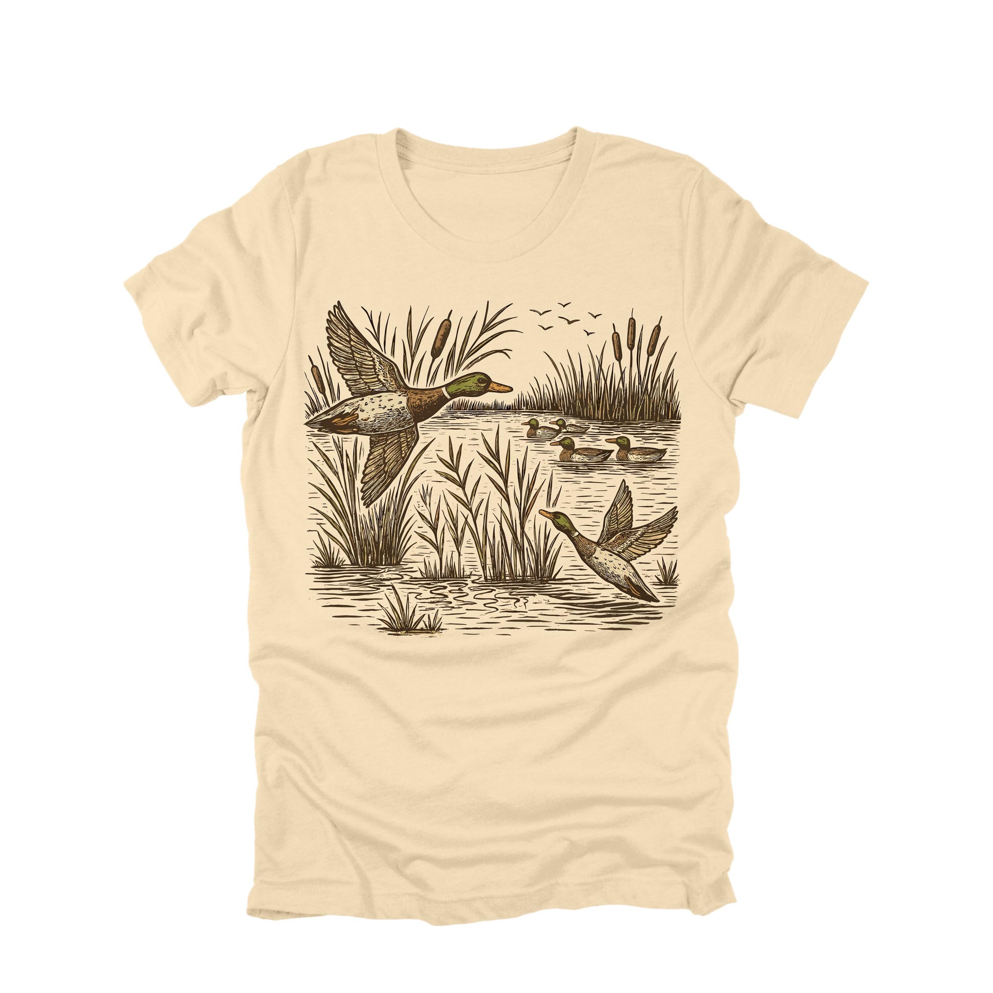 Duck Hunting Shirt Vintage Duck Graphic Tee Waterfowl Shirt Hunting T-Shirt Outdoor Shirt
