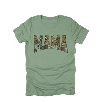 Mama Camo Shirt Trendy Mama Tee Hunting Mom Shirt Camo Graphic Tee Womens Casual T-Shirt