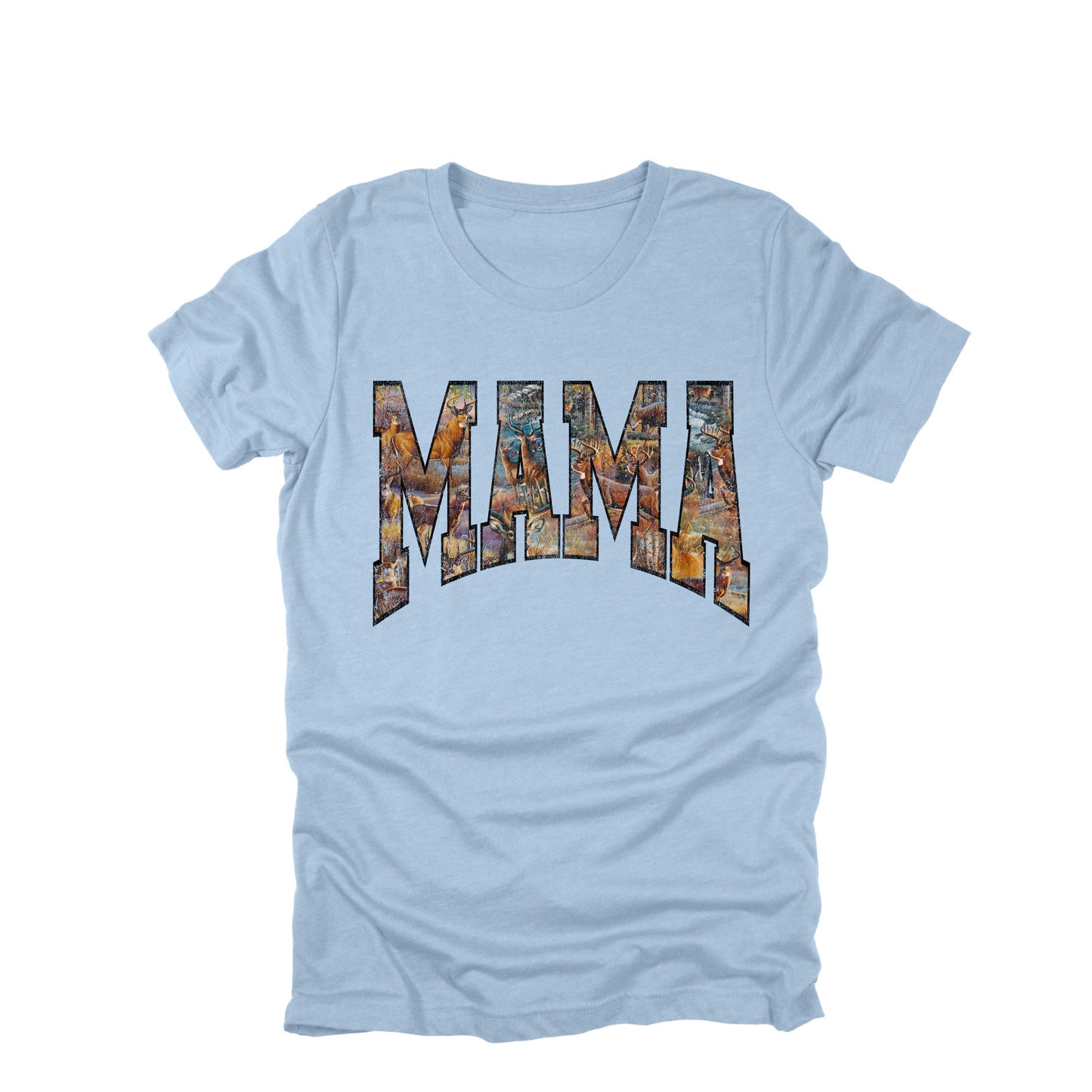 Mama Deer Shirt Hunting Mama Tee Wildlife Graphic Shirt Rustic Outdoors Mom Shirt