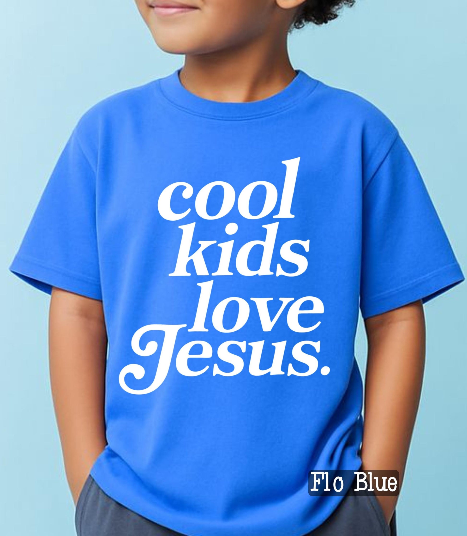 Cool Kids Love Jesus Shirt Kids Christian Tee Faith Kids Shirt Toddler Youth Religious Tee