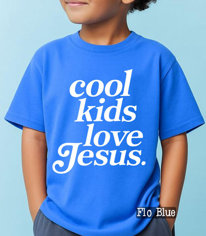 Cool Kids Love Jesus Shirt Kids Christian Tee Faith Kids Shirt Toddler Youth Religious Tee