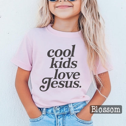 Cool Kids Love Jesus Shirt Kids Christian Tee Faith Kids Shirt Toddler Youth Religious Tee