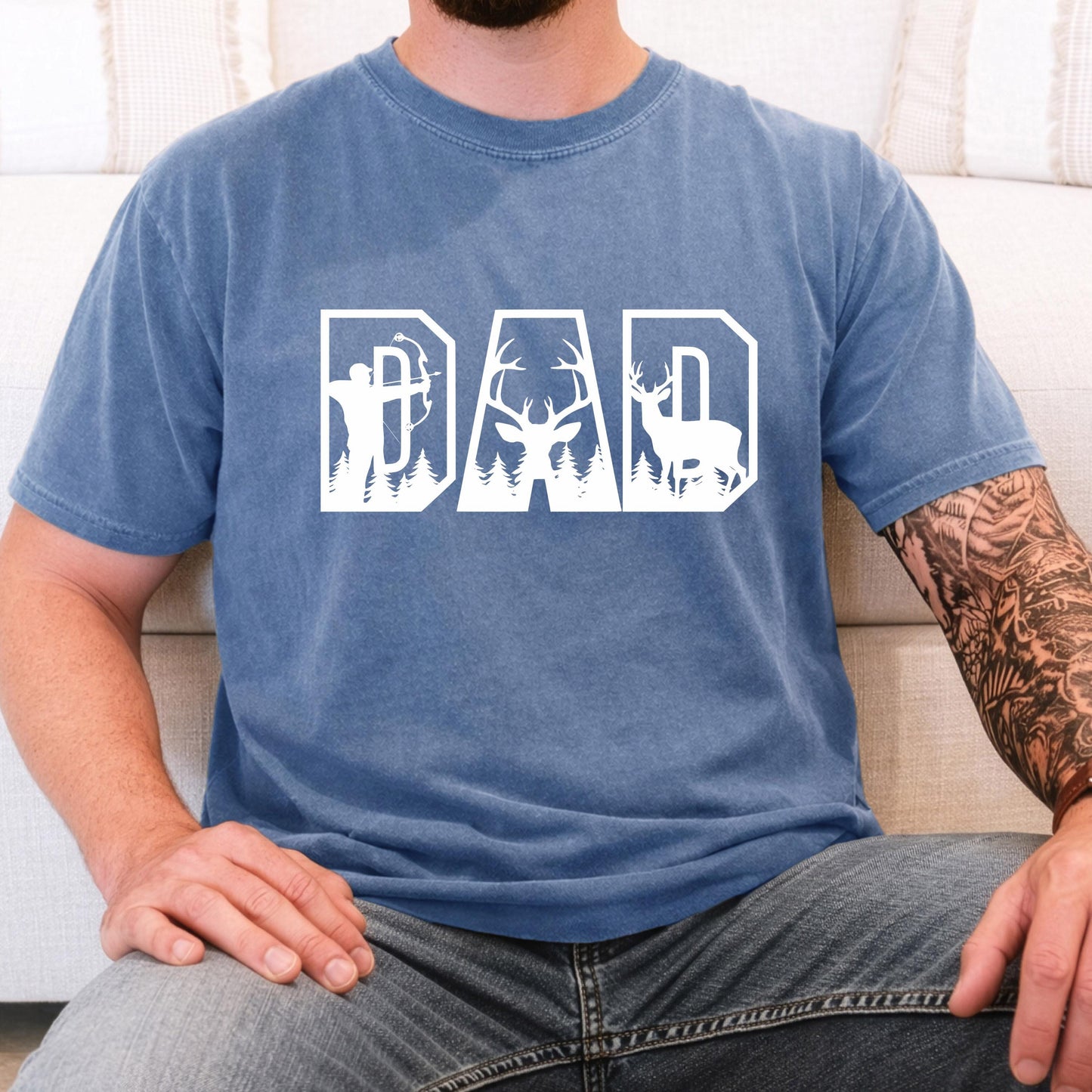Dad Hunting Shirt, Deer Hunter Apparel, Bow Hunter Gift, Outdoorsman Top