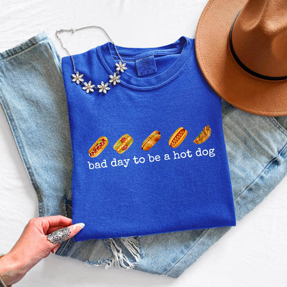 Bad Day to Be a Hot Dog Shirt, Funny 4th of July T Shirt, Patriotic Graphic Tee, BBQ Shirt