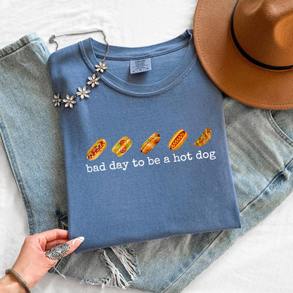 Bad Day to Be a Hot Dog Shirt, Funny 4th of July T Shirt, Patriotic Graphic Tee, BBQ Shirt