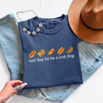 Bad Day to Be a Hot Dog Shirt, Funny 4th of July T Shirt, Patriotic Graphic Tee, BBQ Shirt