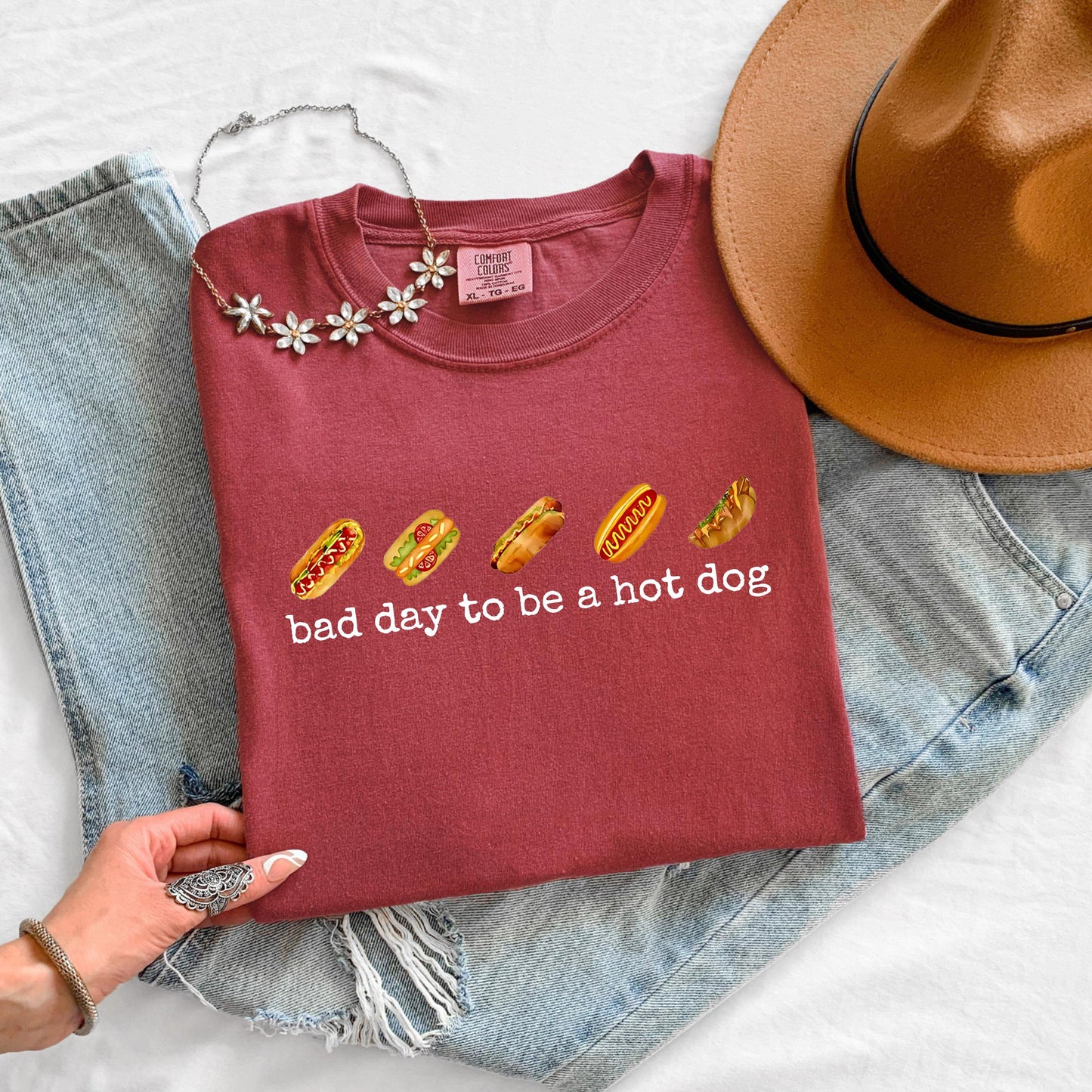 Bad Day to Be a Hot Dog Shirt, Funny 4th of July T Shirt, Patriotic Graphic Tee, BBQ Shirt