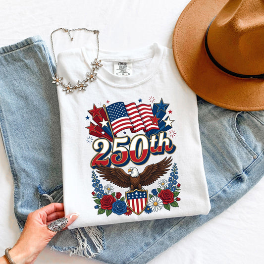 USA 250 Eagle Shirt, Patriotic Eagle T Shirt, Fourth of July Tee, America 250 Shirt