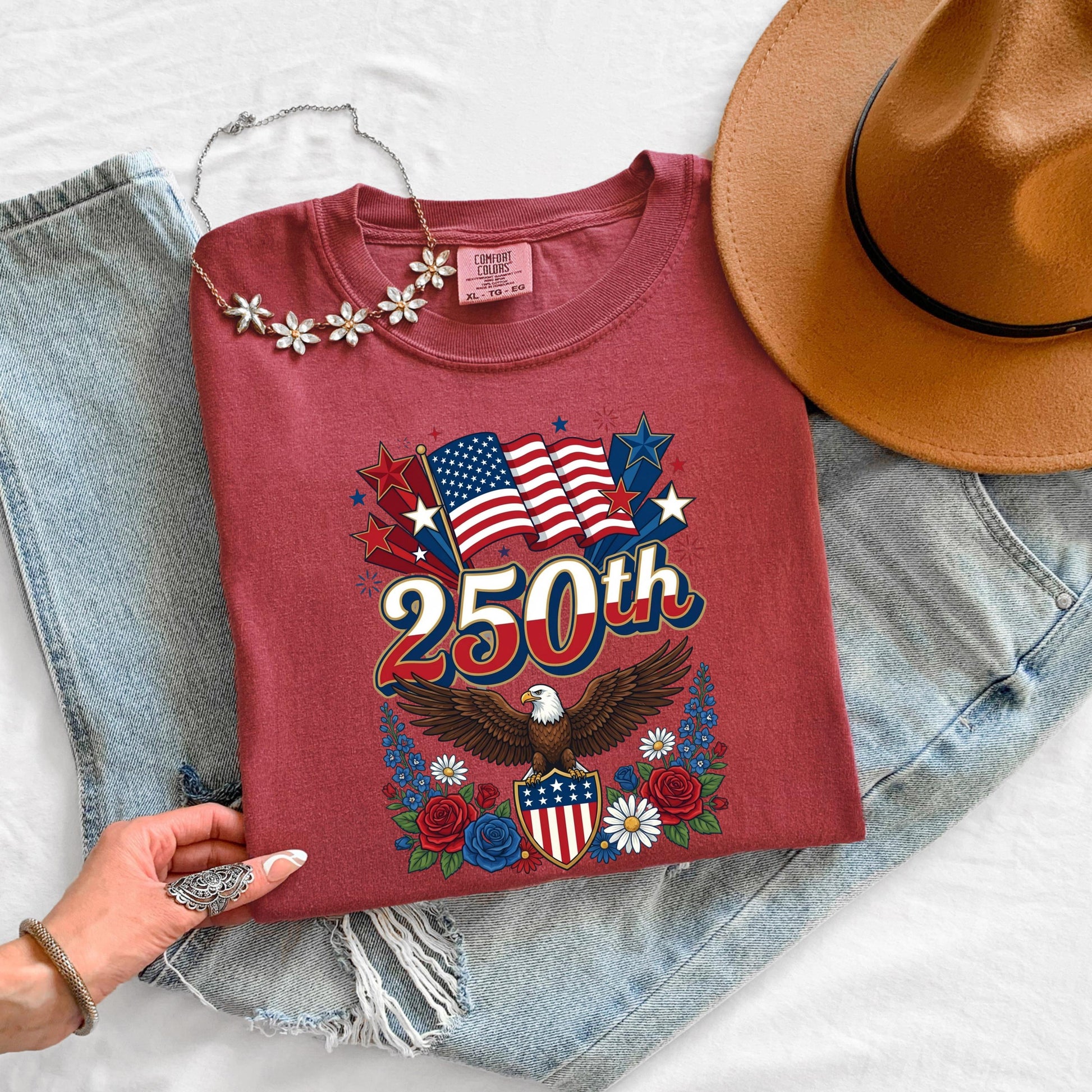 USA 250 Eagle Shirt, Patriotic Eagle T Shirt, Fourth of July Tee, America 250 Shirt