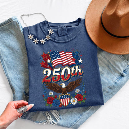 USA 250 Eagle Shirt, Patriotic Eagle T Shirt, Fourth of July Tee, America 250 Shirt