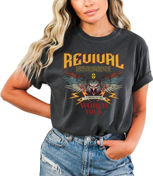 Boho Christian Revival World Tour Shirt - Comfort Colors