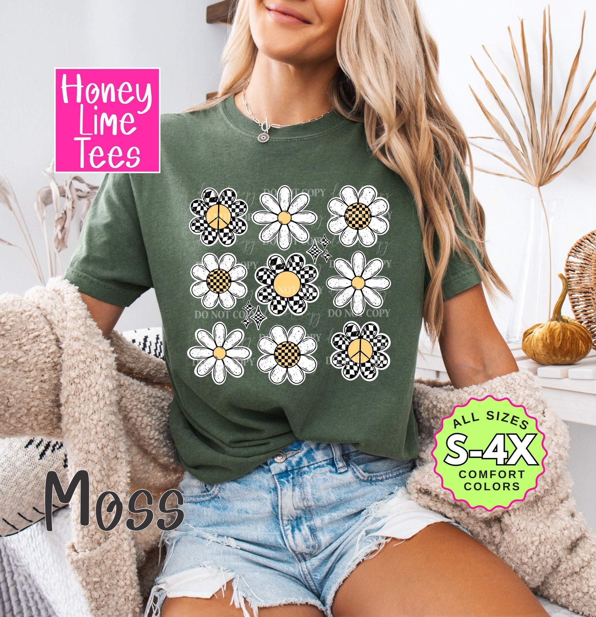 Checkered Flowers Shirt Flowers Tshirt Flower Shirt Garden Shirt Flower Lover Shirt Wild Flowers Shirt Floral Tshirt Floral Shirt