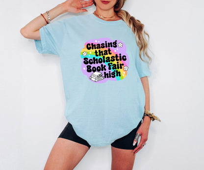 Scholastic Book Fair Shirt: Funny Book Lover Comfort Colors Tee