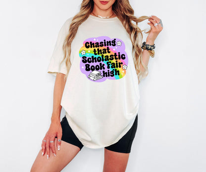 Scholastic Book Fair Shirt: Funny Book Lover Comfort Colors Tee