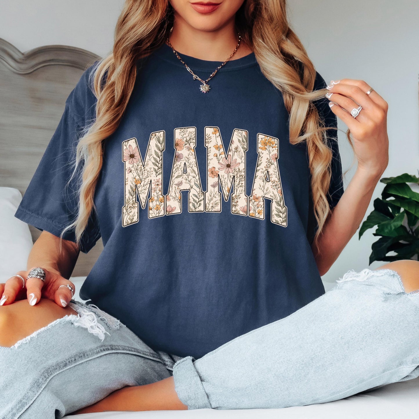 Mama Floral Shirt, Floral Mama T Shirt, Cute Mom Shirt, Mothers Day Tee
