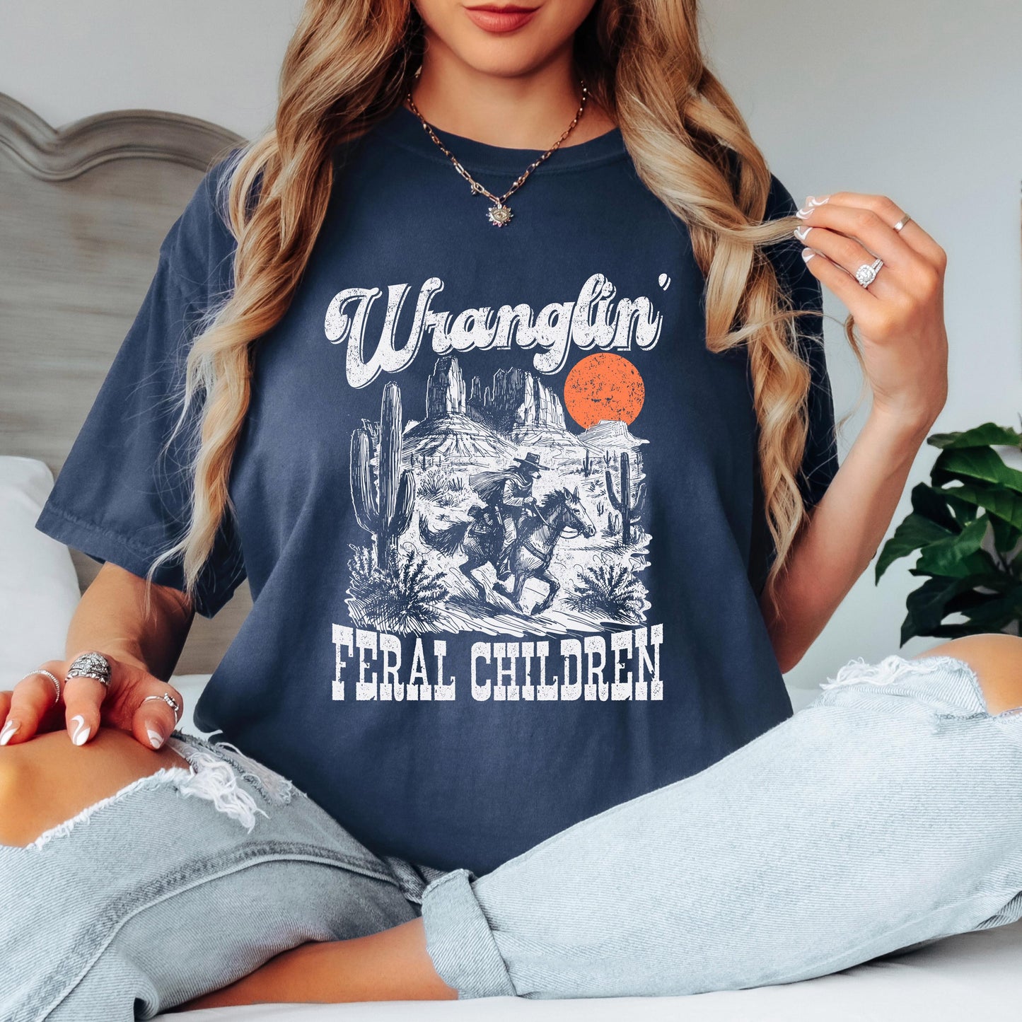 Wranglin Feral Children T-Shirt, Funny T-shirt, Shirt for men, Shirt for women, Unisex Shirt, Graphic T-shirt, Comfort Colors