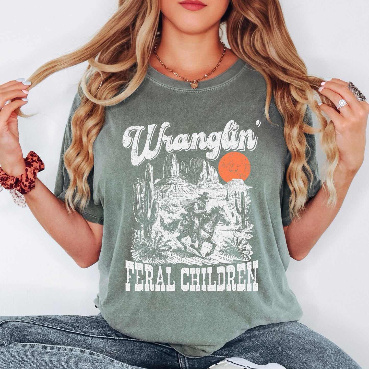 Wranglin Feral Children T-Shirt, Funny T-shirt, Shirt for men, Shirt for women, Unisex Shirt, Graphic T-shirt, Comfort Colors