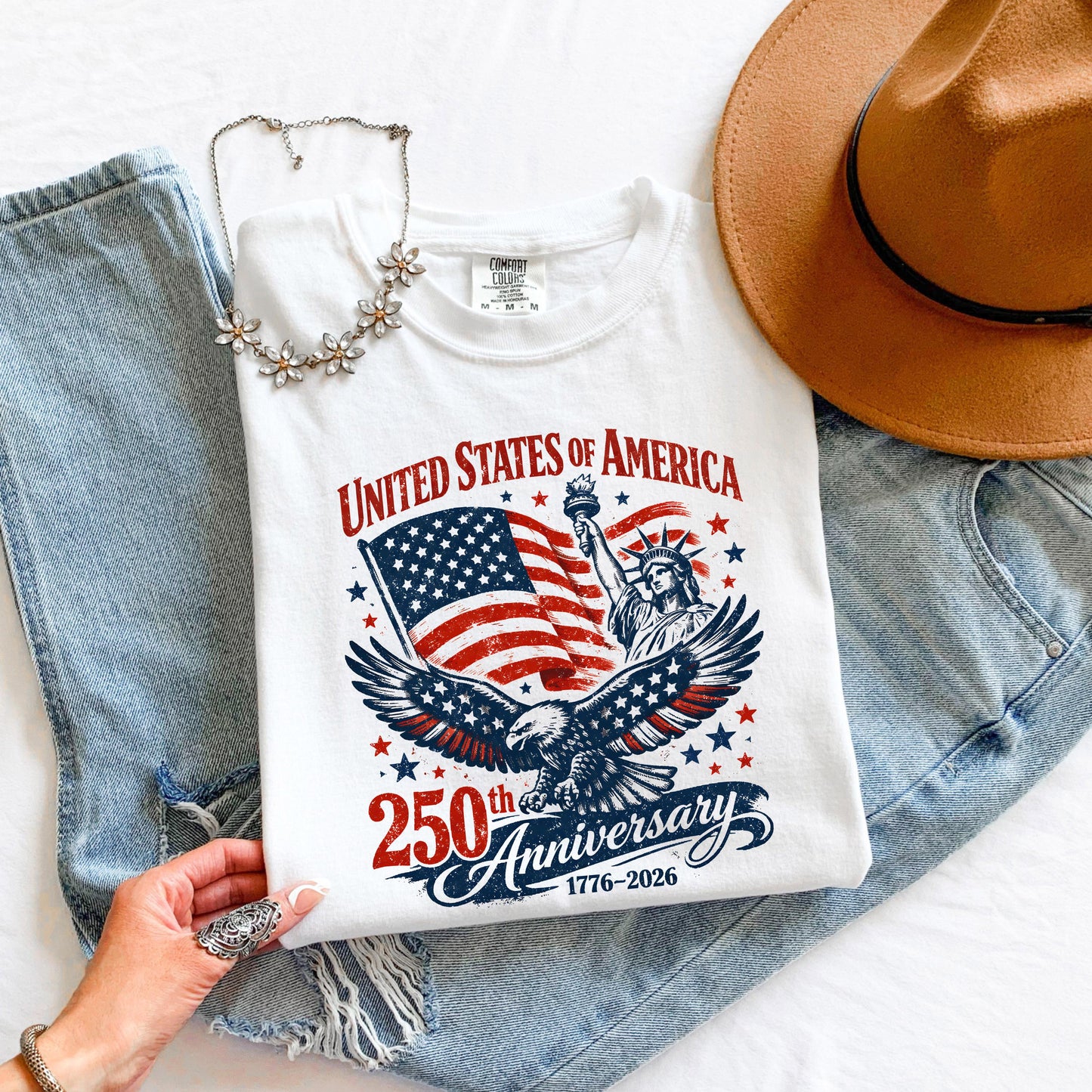 USA 250 Anniversary Shirt, Patriotic Eagle T Shirt, Fourth of July Tee, America 1776 2026