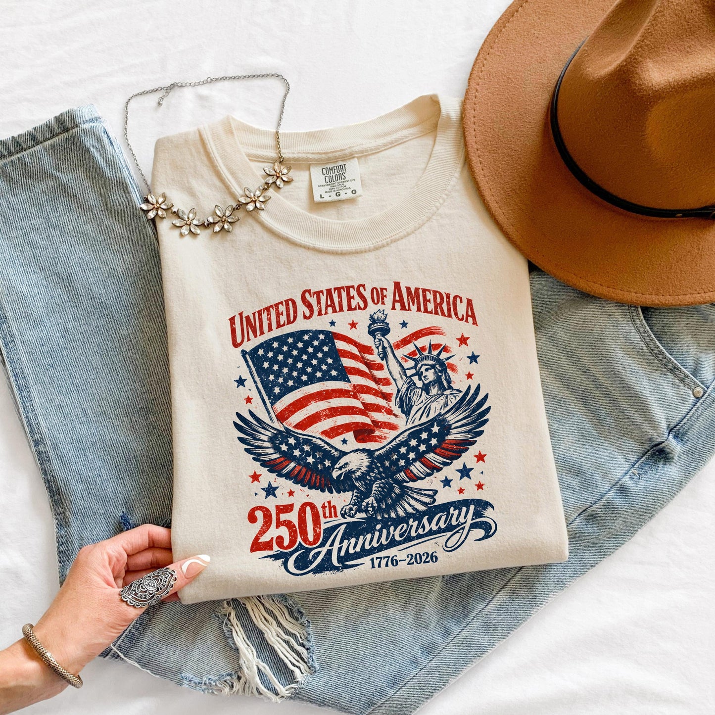 USA 250 Anniversary Shirt, Patriotic Eagle T Shirt, Fourth of July Tee, America 1776 2026