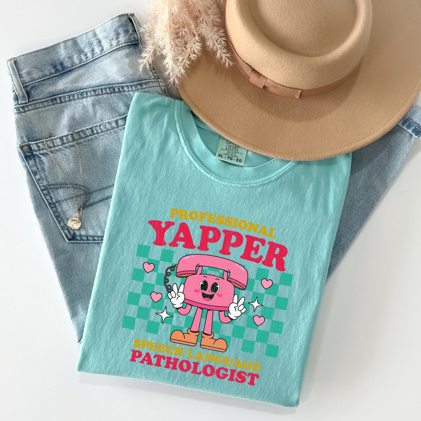 Professional Yapper SLP T-Shirt: Retro Speech Language Pathologist Gift