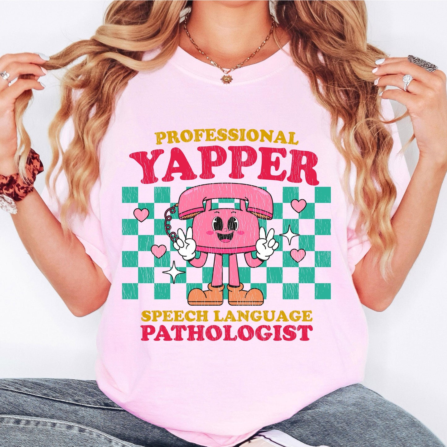 Professional Yapper SLP T-Shirt: Retro Speech Language Pathologist Gift