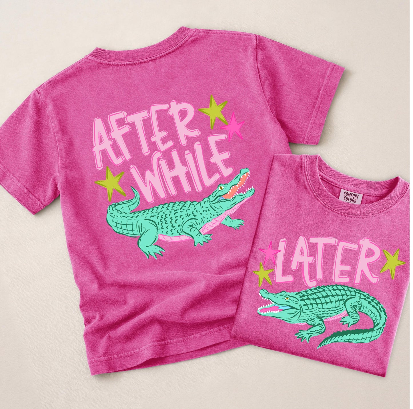 Last Day of School Shirt Kids, PINK Later Gator Shirt, After A While Crocodile T Shirt