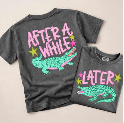 Last Day of School Shirt Kids, PINK Later Gator Shirt, After A While Crocodile T Shirt