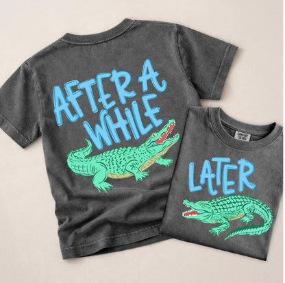 Last Day of School Shirt Kids, BLUE Later Gator Shirt, After A While Crocodile Shirt