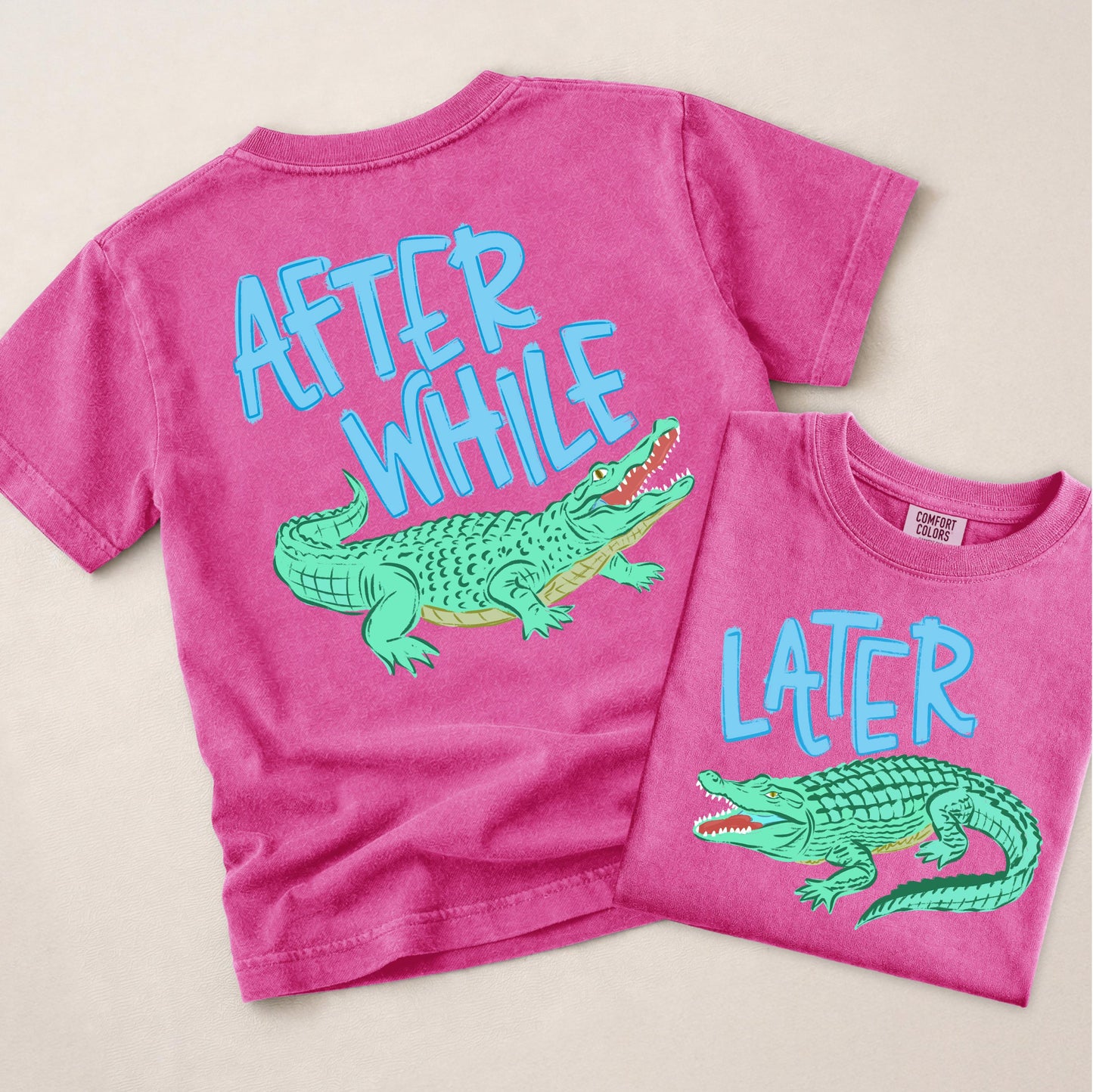 Last Day of School Shirt Kids, BLUE Later Gator Shirt, After A While Crocodile Shirt