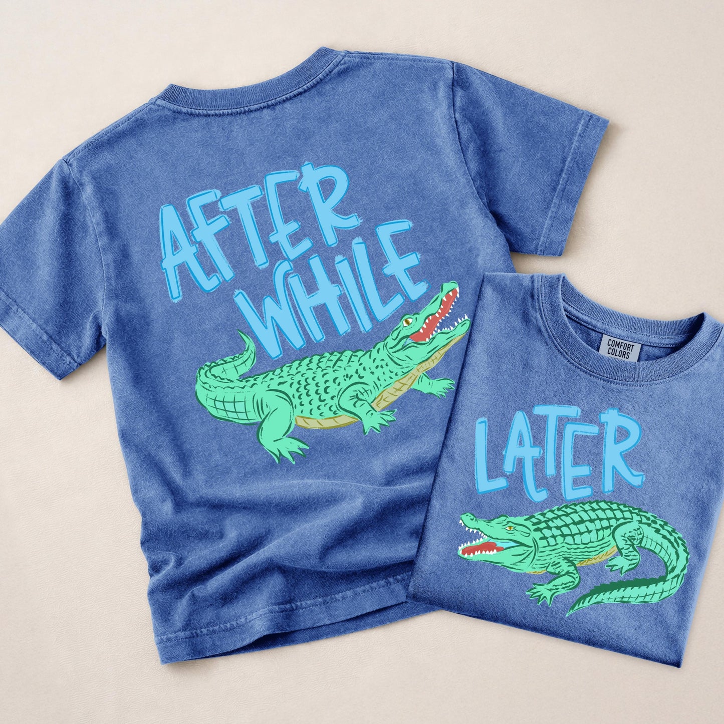Last Day of School Shirt Kids, BLUE Later Gator Shirt, After A While Crocodile Shirt