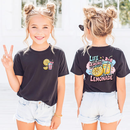 Christian Lemonade Shirt Kids, Life Gave Me Lemons Jesus Made Lemonade Tee, Faith Shirt