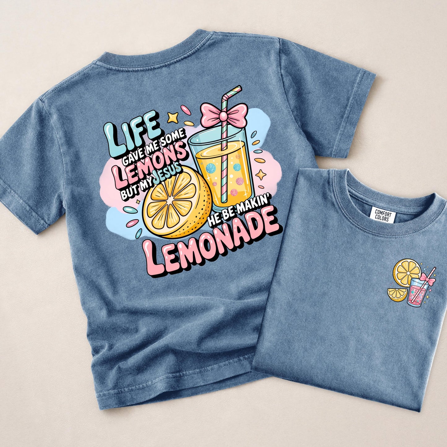 Christian Lemonade Shirt Kids, Life Gave Me Lemons Jesus Made Lemonade Tee, Faith Shirt