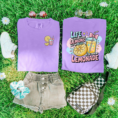 Christian Lemonade Shirt Kids, Life Gave Me Lemons Jesus Made Lemonade Tee, Faith Shirt