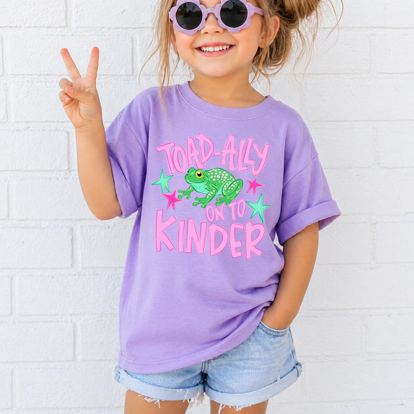 Toad Ally On to Kindergarten Shirt, Last Day of Preschool Shirt, Kids Moving Up Tee, Frog Shirt Kids, Kindergarten Ready Outfit