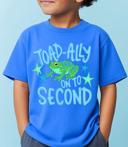 Last Day of 1st Grade Shirt, Toad Ally On to 2nd Grade Tee, Kids End of School Shirt, Schools Out Shirt