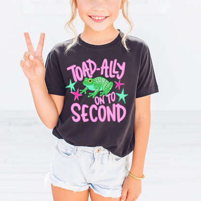 Last Day of 1st Grade Shirt, Toad Ally On to 2nd Grade Tee, Kids End of School Shirt, Schools Out Shirt