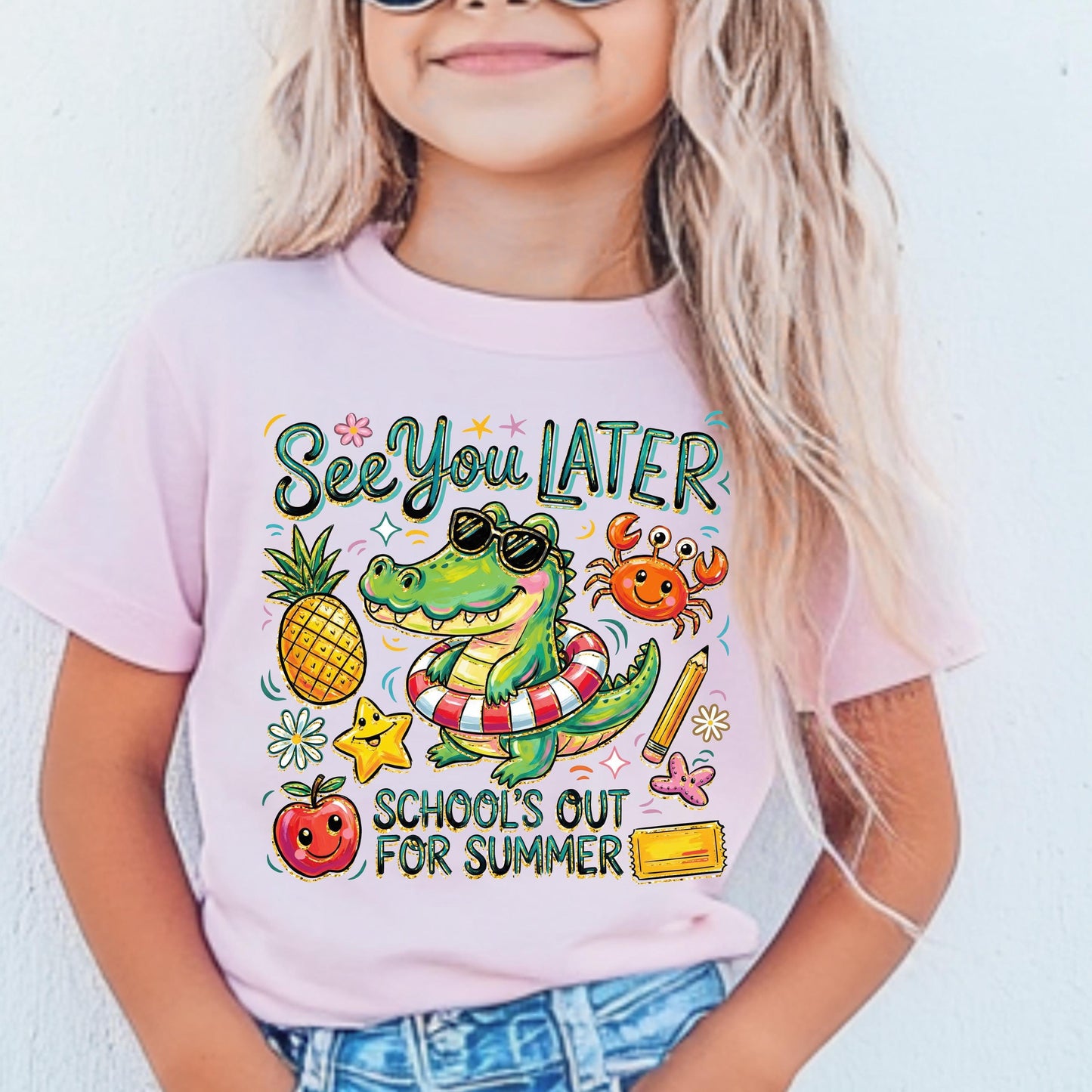 see you later shirt kids, last day of school shirt, schools out for summer tee, kids summer shirt, end of school outfit