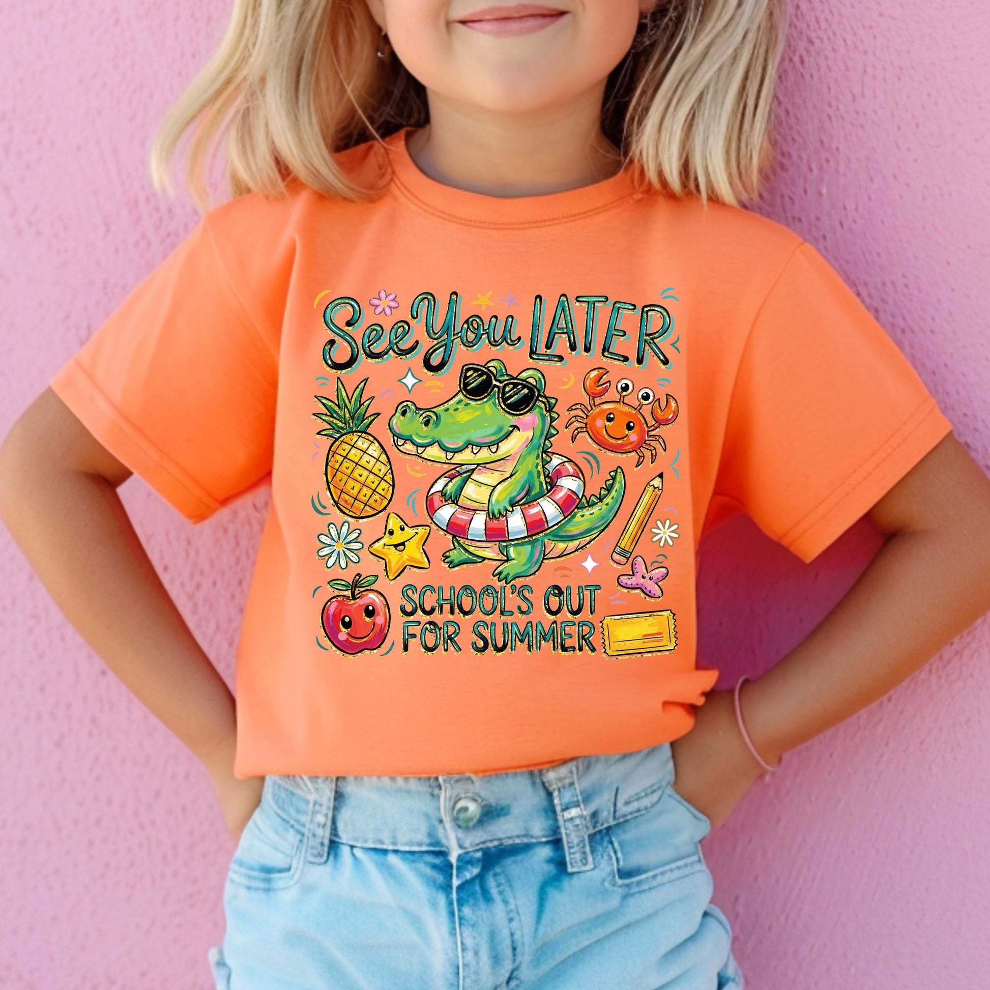 see you later shirt kids, last day of school shirt, schools out for summer tee, kids summer shirt, end of school outfit