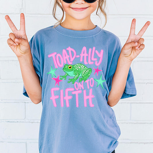 Toad Ally On to 5th Grade Shirt, Last Day of 4th Grade Tee, Kids Graduation Shirt, End of School Outfit