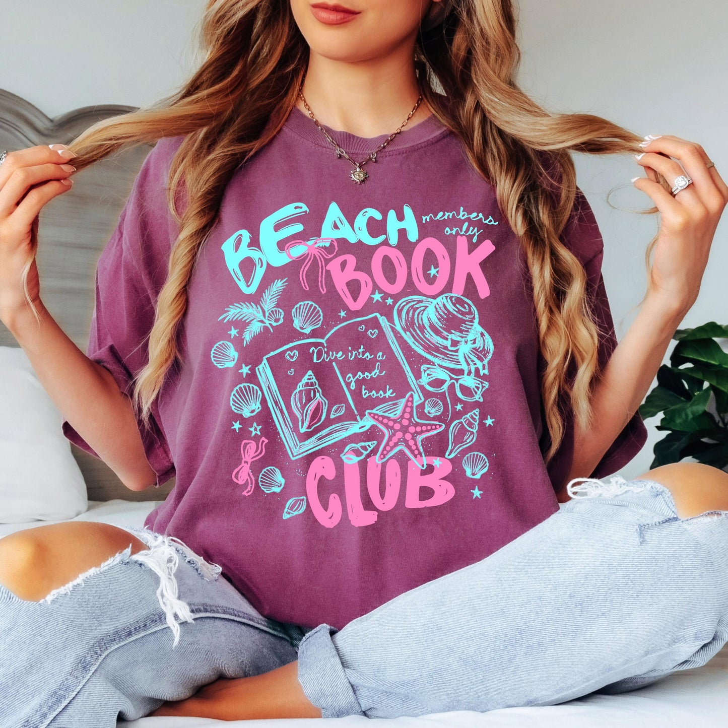 beach book club shirt, summer reading tee, book lover shirt, coastal book club tee, vacation reading shirt