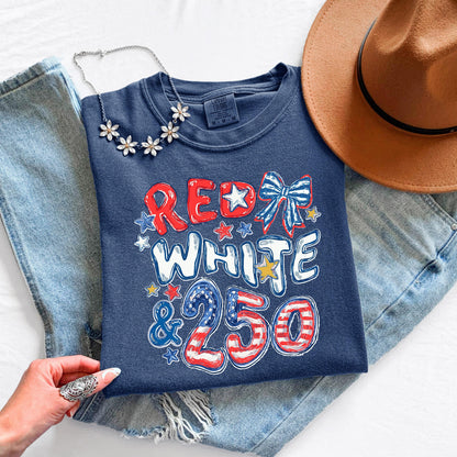 red white and 250 shirt, 4th of july shirt 2026, patriotic shirt usa, america 250 tee, independence day shirt