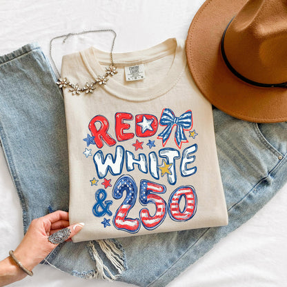 red white and 250 shirt, 4th of july shirt 2026, patriotic shirt usa, america 250 tee, independence day shirt