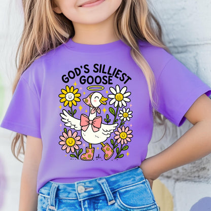 God's Silliest Goose Kid's Christian Jesus Shirt