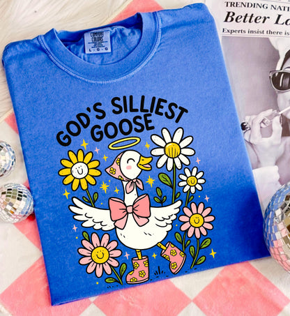 God's Silliest Goose Kid's Christian Jesus Shirt