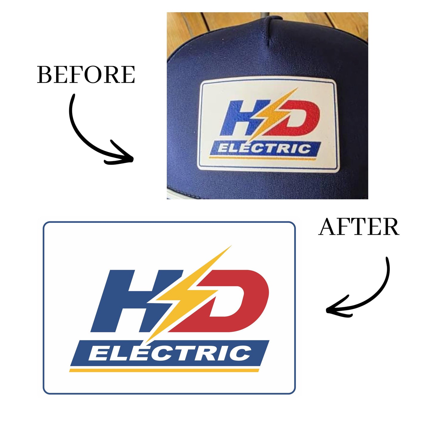 Custom Logo Redraw, Hand Drawn Logo Refresh