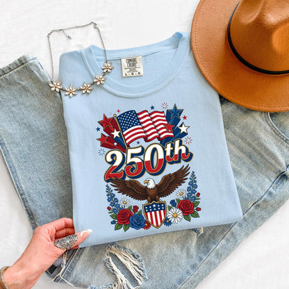 USA 250 Eagle Shirt, Patriotic Eagle T Shirt, Fourth of July Tee, America 250 Shirt