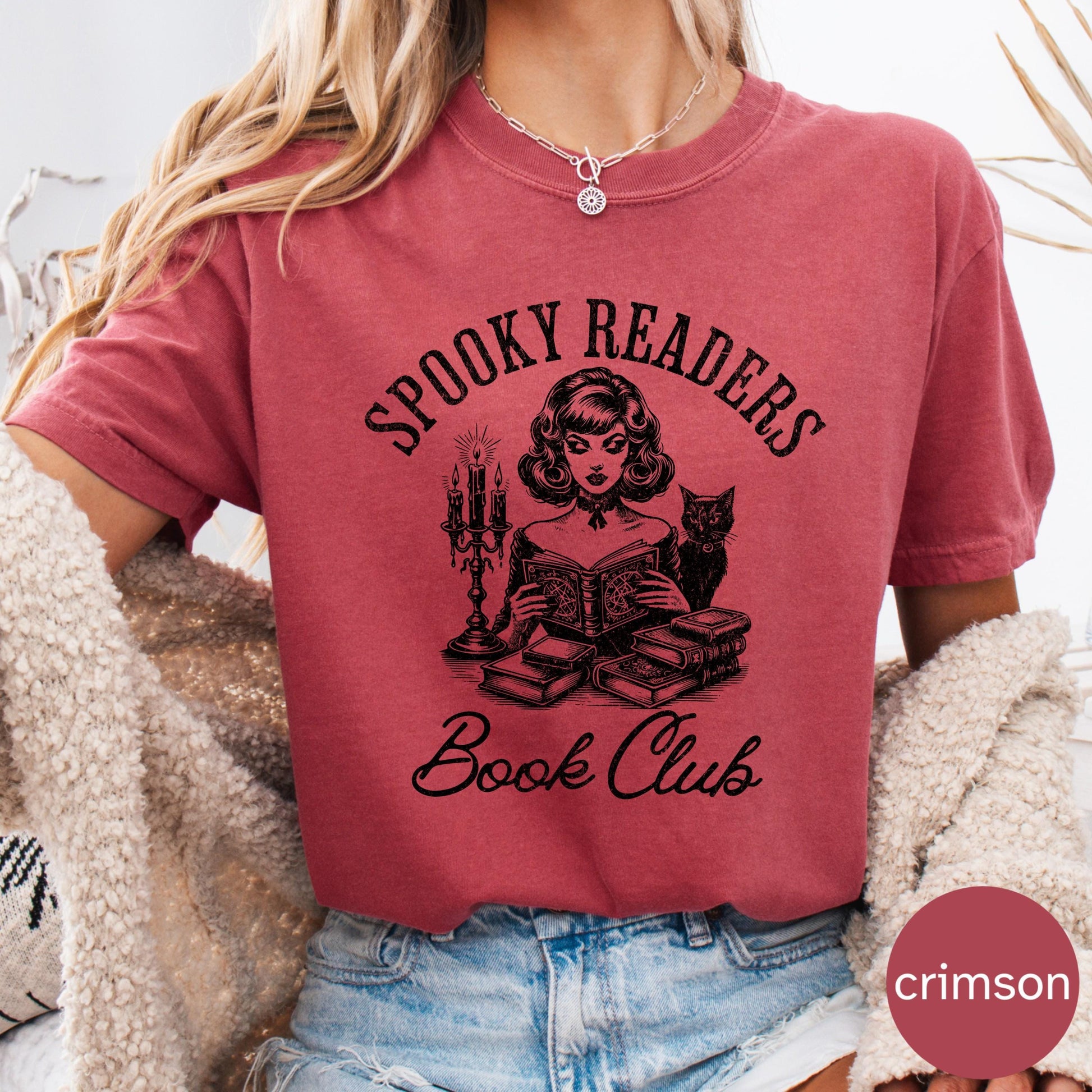 Spooky Readers Book Club T-Shirt: Comfort Colors Cotton