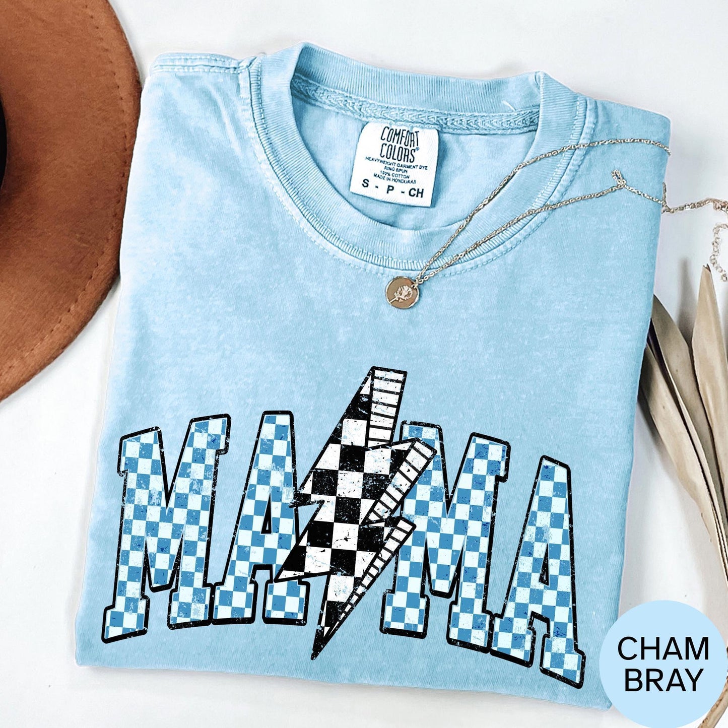 Mama Lightning Bolt Shirt: Stylish Mothers Day Tee - Comfort Colors