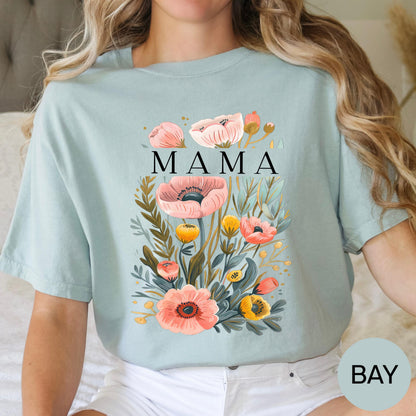 mama shirt floral design proverbs 3125 bible verse tee christian motherhood gift faith based shirt inspirational mom top sweatshirt hoodie
